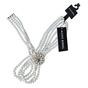 Alexis Bendel Faux Pearl New Gold Tone Belt